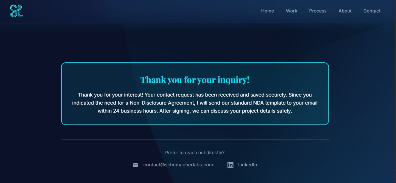 The Schumacher Labs Blueprint